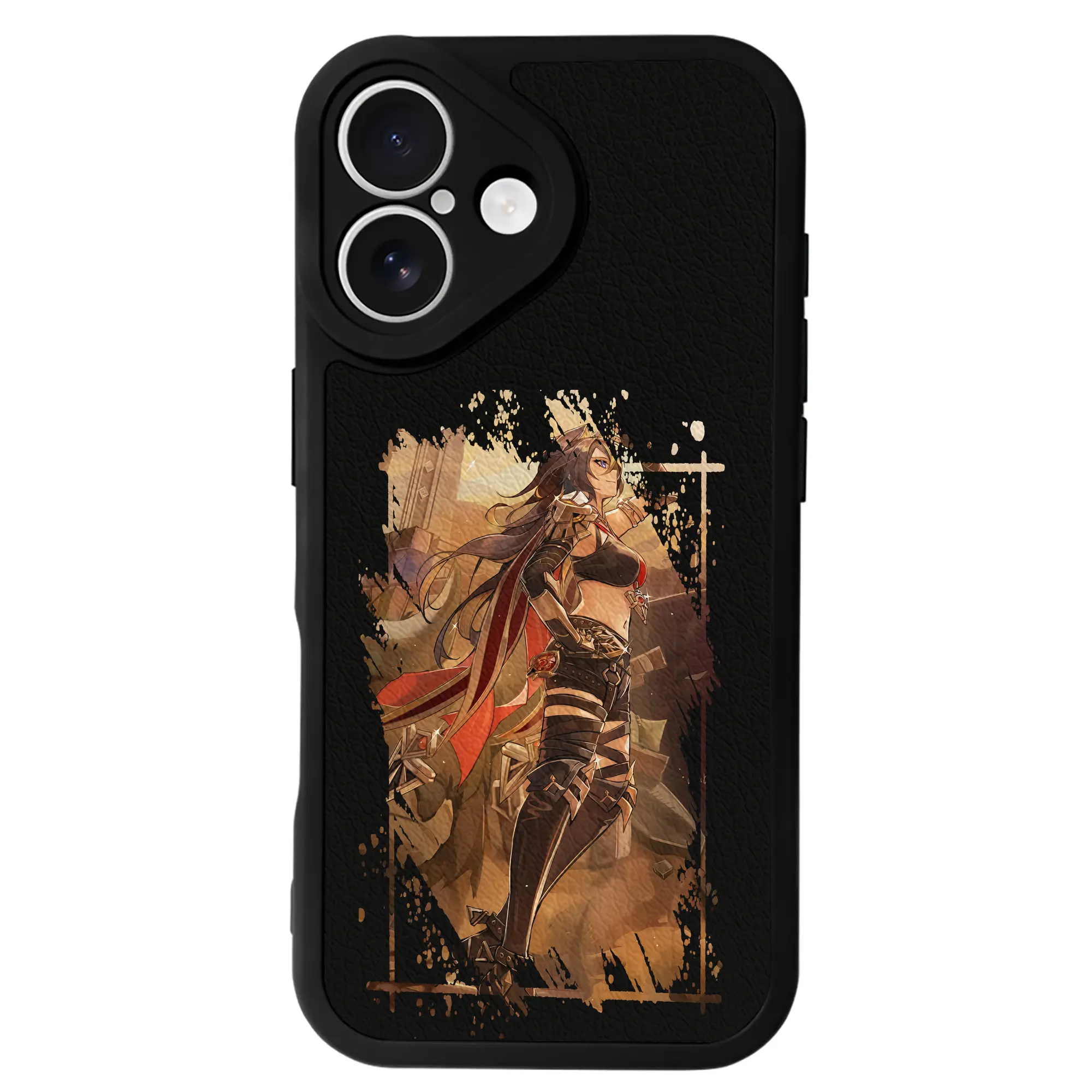 原 神 グッズ ディシア - IPhone 16シリーズ対応 ・ シリコンスマホケース ・ レザー調 ・ 高精度フィット ・ 耐衝撃 ・ ワイヤレス充電対応 ・ 精密カット